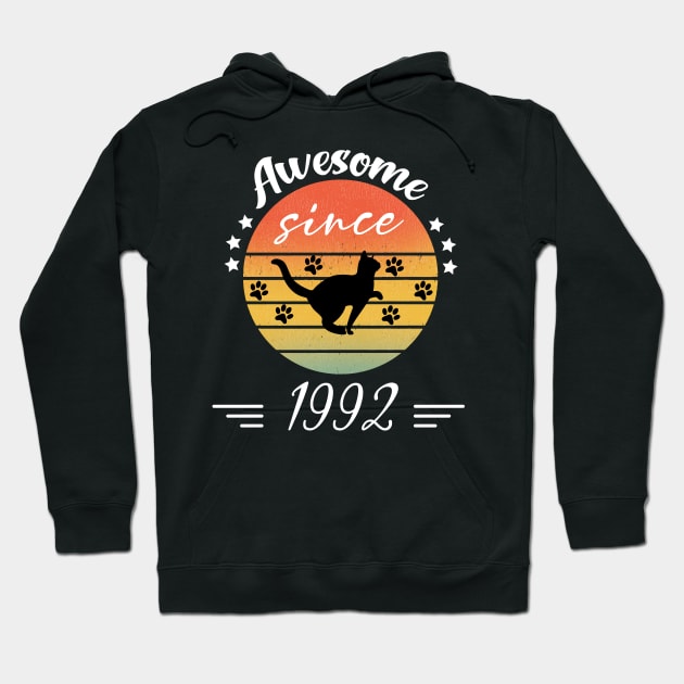 Awesome Since 1992 30th Birthday Hoodie by foxfieldgear